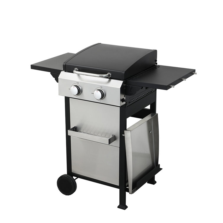 iYofe Powerful 2Burner Propane Gas BBQ Grill, Wire Enamel Cooking